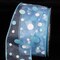 The Ribbon People Blue and White Tuffts Polka Dot Wired Craft Ribbons 2" x 40 Yards